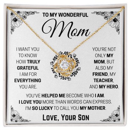 To My Mom - I'm Truly Grateful Gift From Son