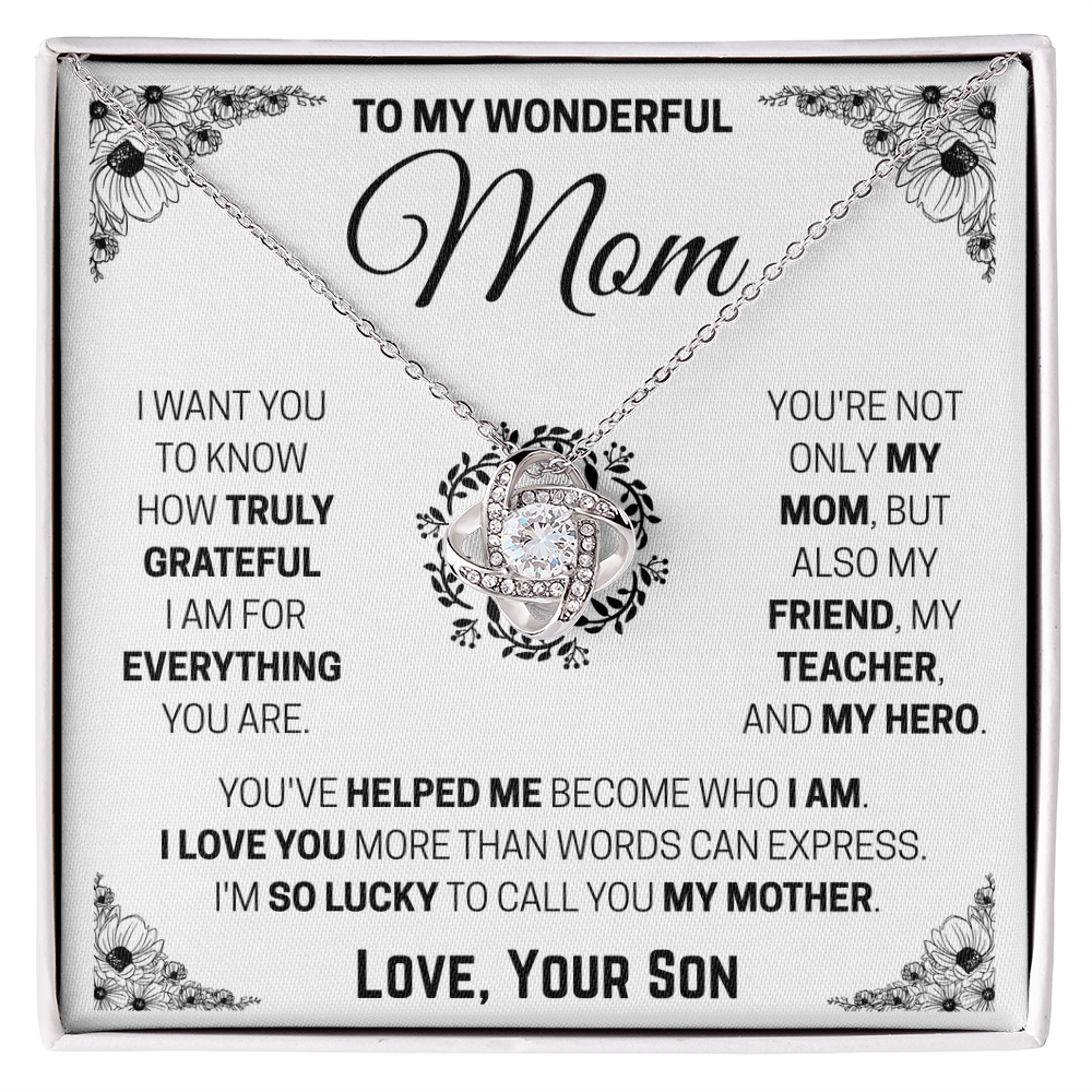 To My Mom - I'm Truly Grateful Gift From Son