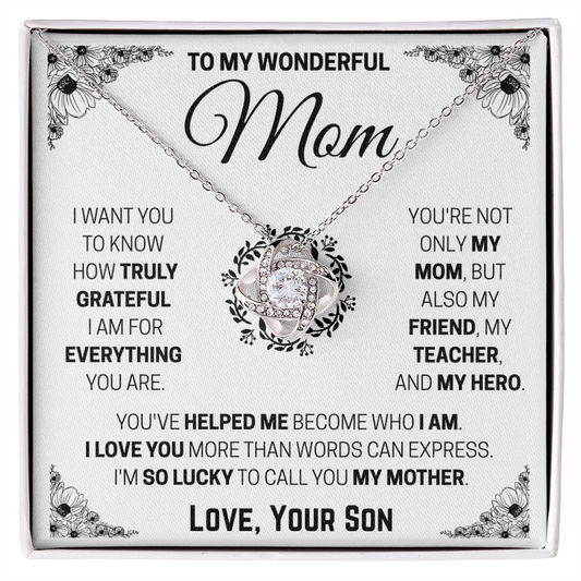 To My Mom - I'm Truly Grateful Gift From Son