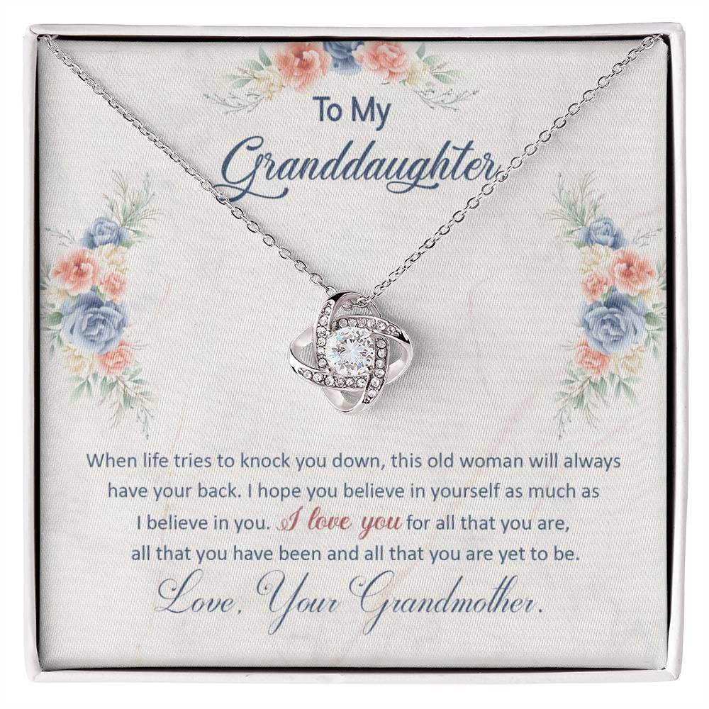 To My Granddaughter, This Old Woman Will Always Have Your Back - Shared Gifts