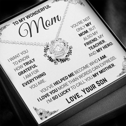 To My Mom - I'm Truly Grateful Gift From Son