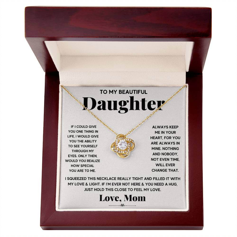 To My Beautiful Daughter, Just Hold This To Feel My Love - Shared Gifts