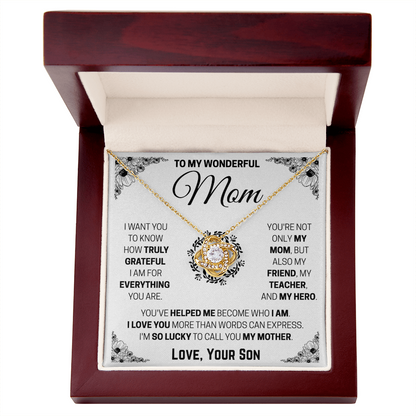 To My Mom - I'm Truly Grateful Gift From Son