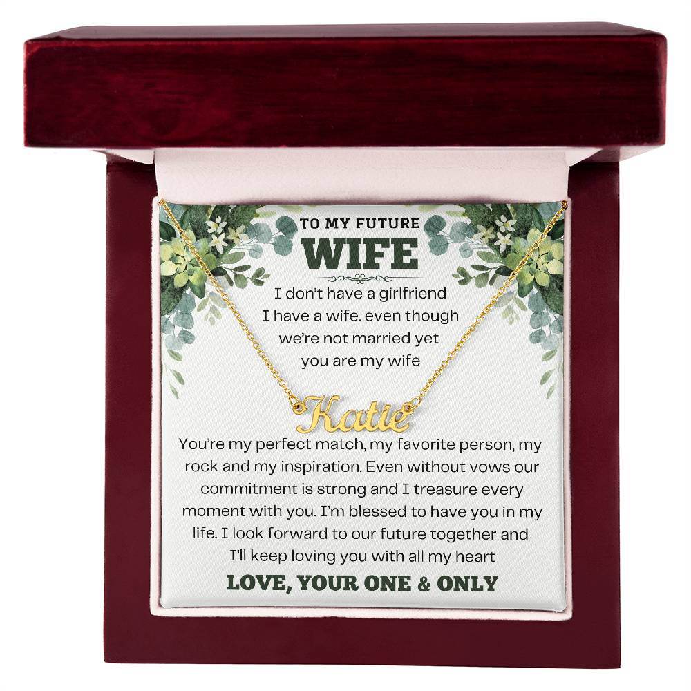 To My Future Wife - My Rock And Inspiration - Shared Gifts