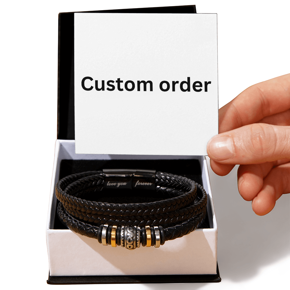 Custom Order Love You Forever Bracelet
