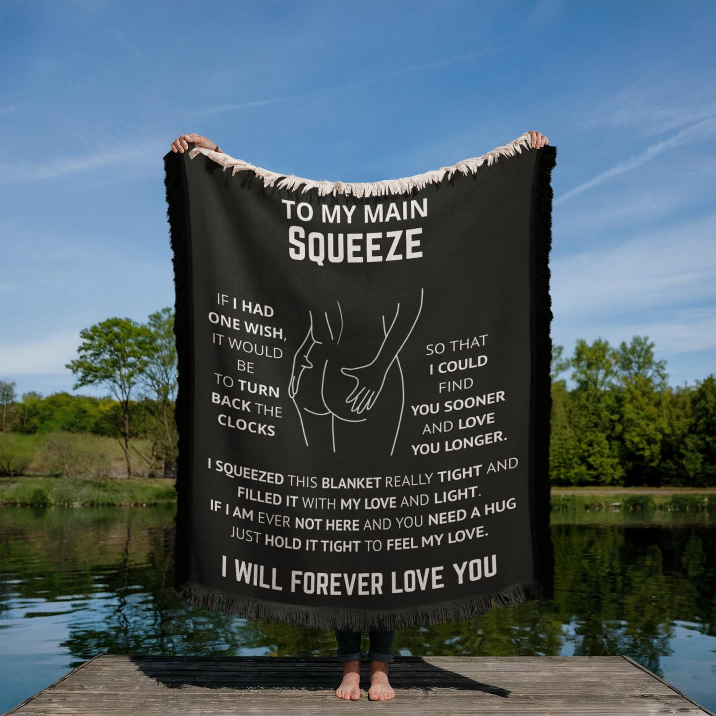Gift For Her - To My Main Squeeze Woven Blanket
