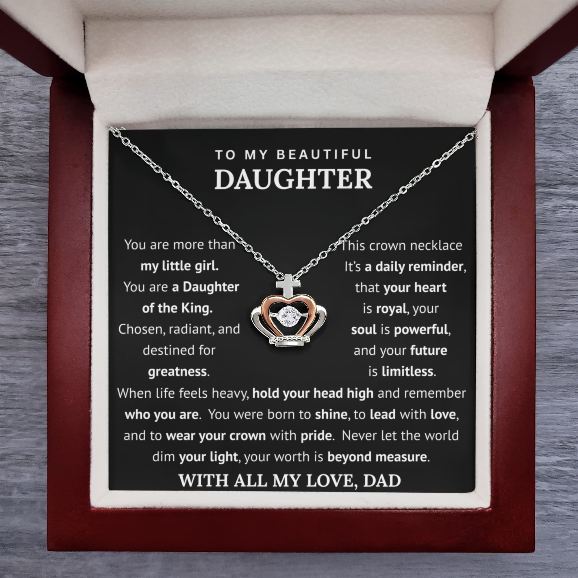 To The Daughter Of The King Necklace