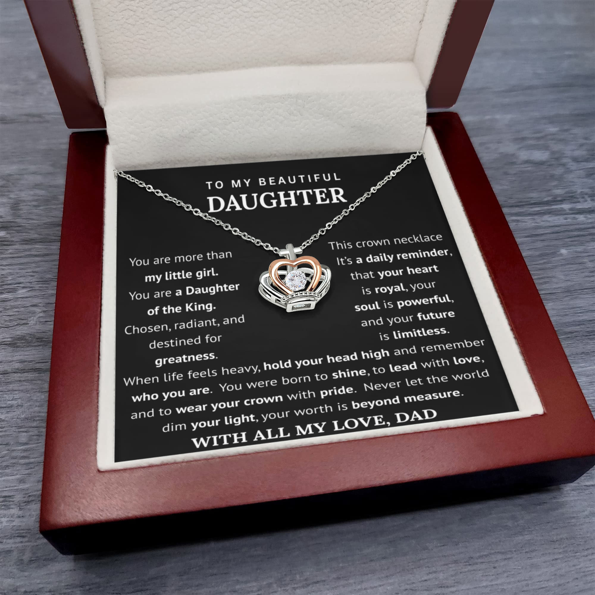 To The Daughter Of The King Necklace