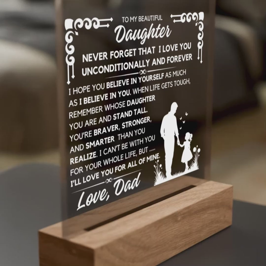 To My Daughter - Unconditionally and Forever